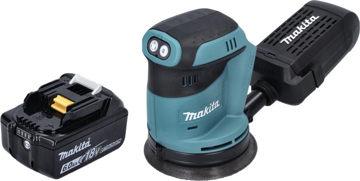 Productafbeelding Makita DBO 180 G1 Accu excentrische schuurmachine 18 V 125 mm + 1x oplaadbare accu 6,0 Ah - zonder oplader (Excentrische schuurmachine)