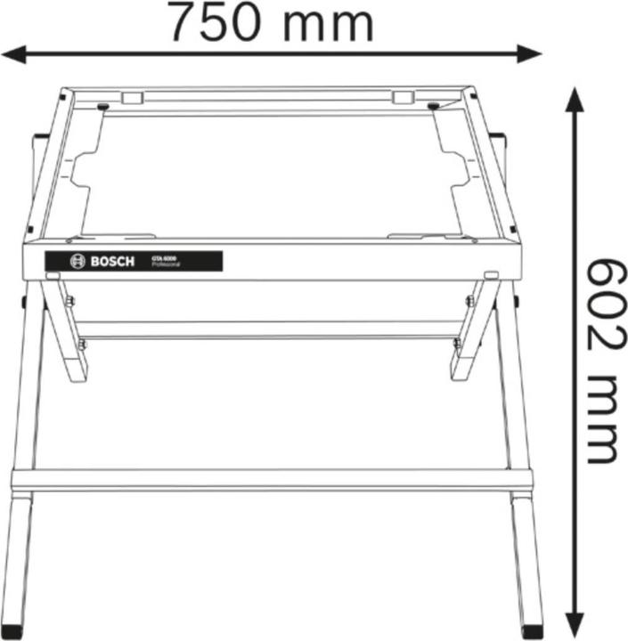 Image du produit Bosch Professional GTA 6000 Professional (75 cm, 75 cm)