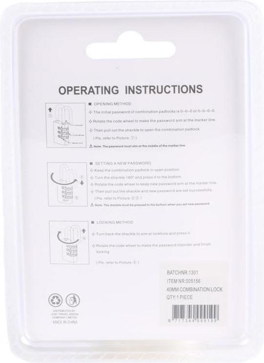 Produktbild Tri-circle Vorhängeschloss