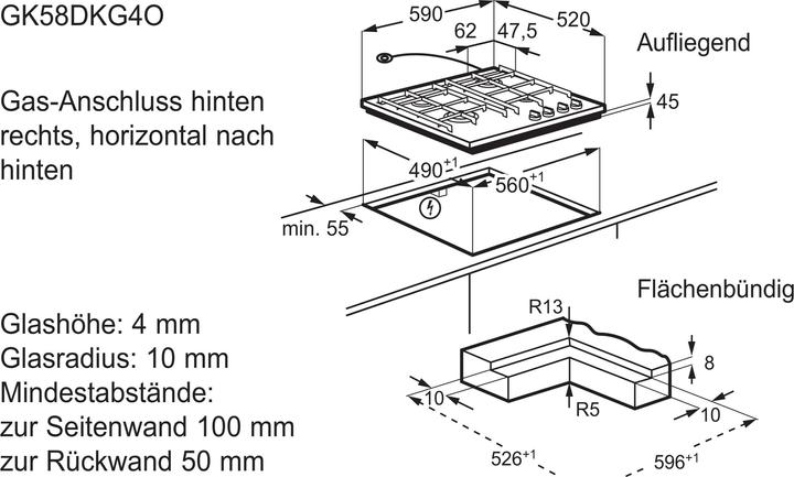 Produktbild Electrolux GK58DKG4O