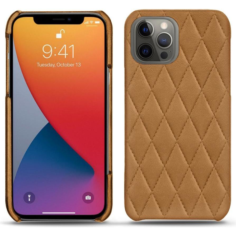 Noreve Lederschutzhülle (Apple iPhone 13 Pro Max), Smartphone Hülle, Braun