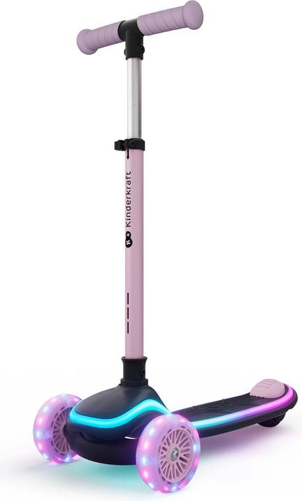 Produktbild KinderKraft Three-wheeled LED scooter pink