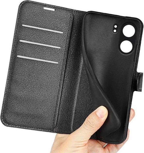 Image du produit MU Classic Série de couvertures de livres en cuir Litchi (Xiaomi Poco C65, Xiaomi Redmi 13C)