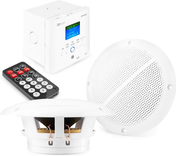 Produktbild Inventum speakers plafond Bluetooth - Complete set voor o.a. badkamer, etc. - Met versterker