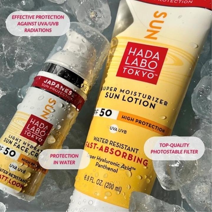 Actual product image Hada Labo Tokyo Light Hydrator Sun Face Cream with Super Hyaluronic Acid (Suntan cream)