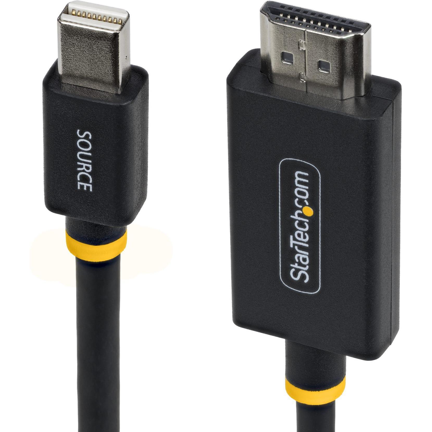 StarTech 2m MDP to HDMI Adapter Cable 4K (2 m), Cavo video, Nero