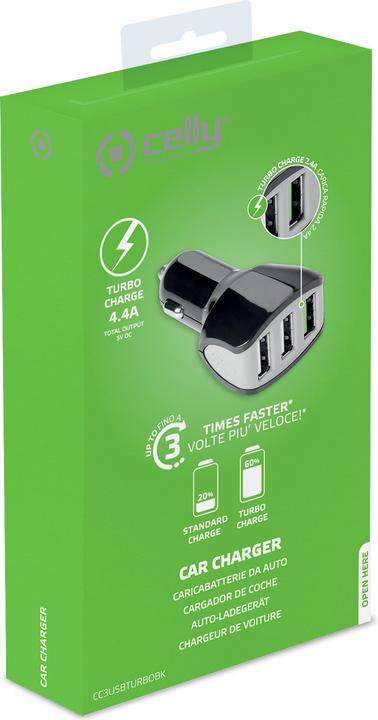 Actual product image Celly Turbo Car Charger