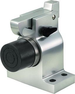 Kws Boden-Türstopper mit Feststeller Typ 1010 Höhe 115 mm Aluminium schwarz matt (1 Stück)