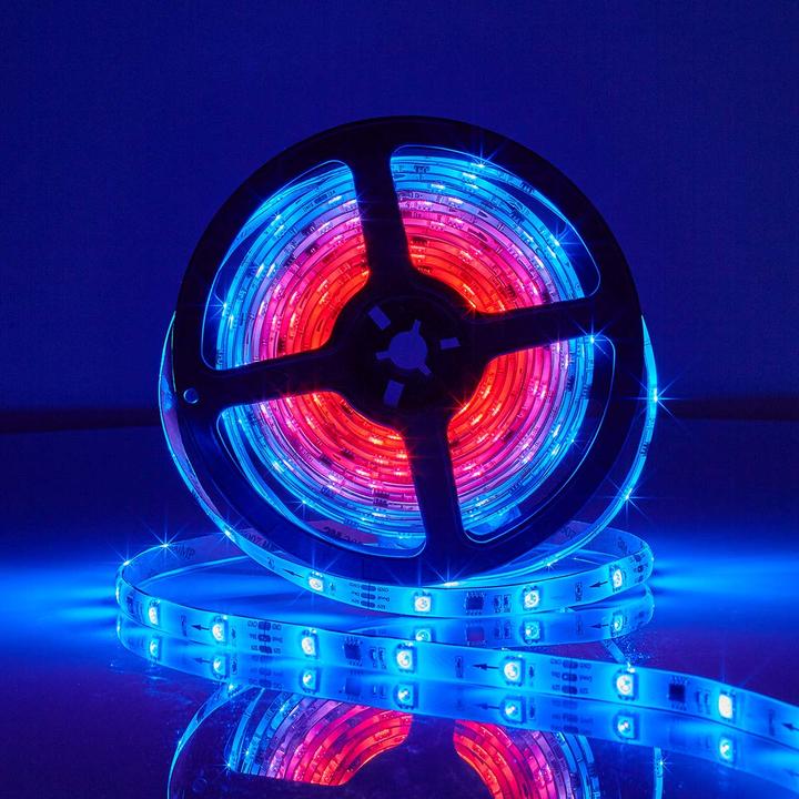 Actual product image Nedis Smartlife Full Color LED Strip WIFILS51CRGB WLAN Multicolour 5000 mm IP65 700 lm (Multicoloured, 500 cm, Indoor)