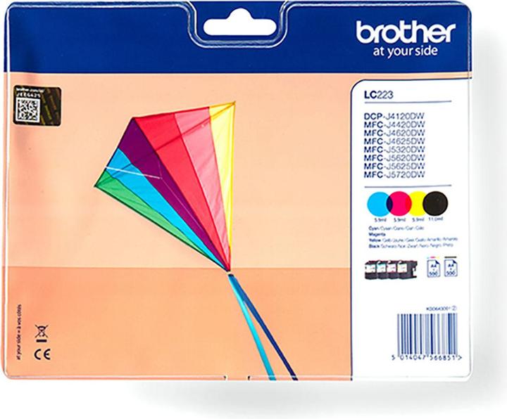 Produktbild Brother LC-223 Value Pack (M, C, Y, BK)