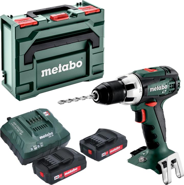 Produktbild Metabo BS 18 LT Akku Bohrschrauber 18 V 60 Nm + 2x Akku 2,0 Ah + Ladegerät + metaBOX (Akkubetrieb)