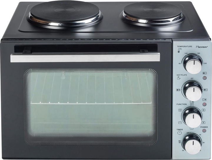 Actual product image Bestron Small kitchen (grill - oven with double hotplate) Incl. rotary spit and convection function