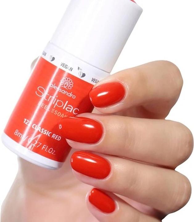 Immagine prodotto Alessandro Striplac Peel or Soak Classic Red 8 ml (Arancia, Rosso, Smalto pelabile)
