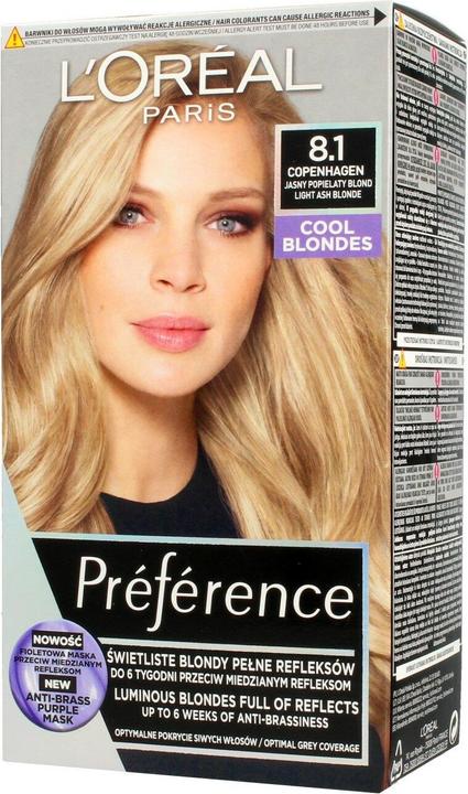 Productafbeelding L'Oréal Paris L'Oreal - Recital Preference Haarverf 8.1 Wbis Copenhague (8.1 Wbis Kopenhagen)