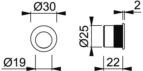 Produktbild Hoppe Muschelgriffe (Fingerhülsen)
