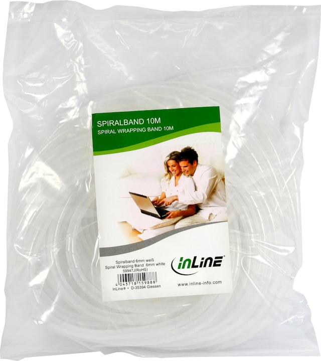 Immagine prodotto InLine Nastro a spirale 10m (Tubo a spirale per cavi, 1000 cm)