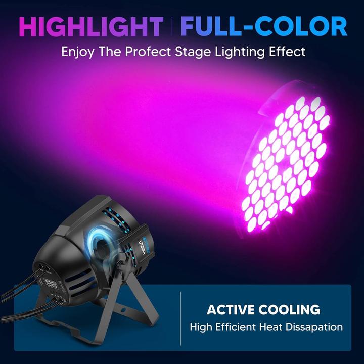 Produktbild Betopper 4-teiliges LED Par Scheinwerfer Set, Modell LPC007-4 (160 W, LED)