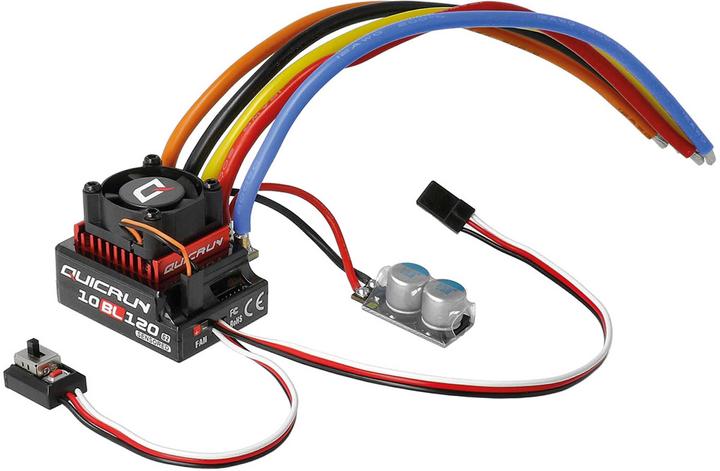 Actual product image Hobbywing QuicRun 10BL120 G2 120A Sensored regulator 2-3s