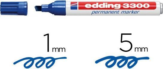 Actual product image Edding Permanent marker 3300 (Blue, 1 mm, 1 x)
