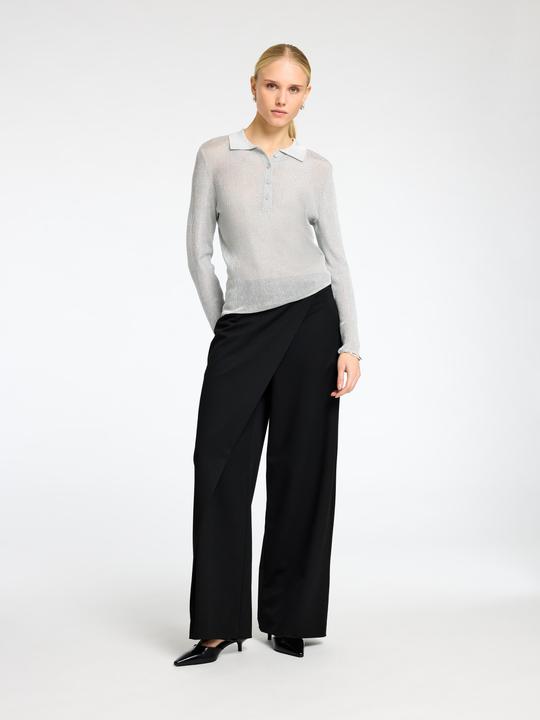 Produktbild Selected Metallic Langarm-Poloshirt (L)