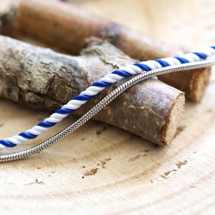 Immagine prodotto Val&Val Bracciale da uomo bianco e blu (Acciaio inossidabile)