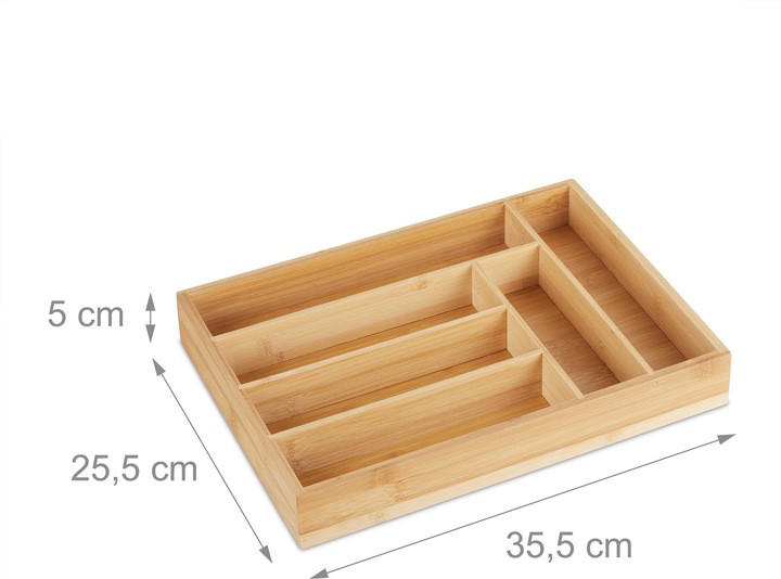 Image du produit Relaxdays Range-couverts en bambou