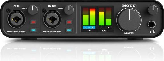 Actual product image MOTU M2 USB 2-channel audio interface with headphones (USB)