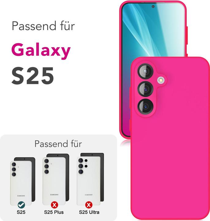 Actual product image Nalia Phoenix - Abwischbare Flüssigsilikon Hülle - Easy Clean Liquid Silicone Cover (Samsung Galaxy S25)