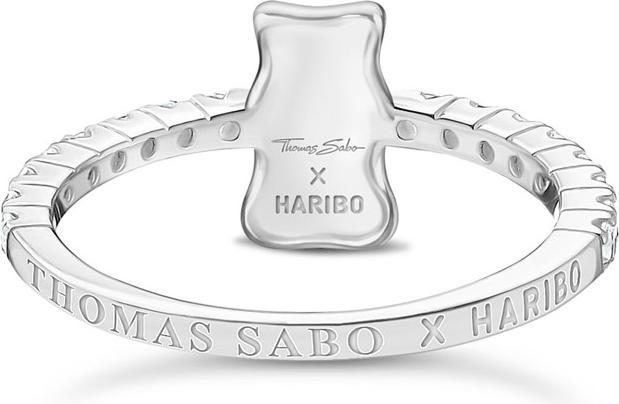 Produktbild Thomas Sabo Ring mit HARIBO Goldbär und Steinen Silber (56, 925 Silber)