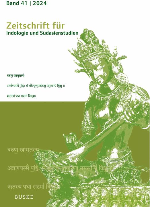Zeitschrift fr Indologie und Sdasienstudien, Band 41 (2024) (Deutsch, Englisch, Ute Hüsken, Hans Harder, 2025)