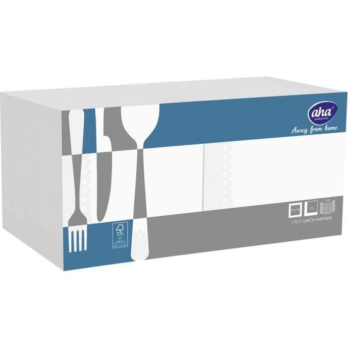 Aha, Tovaglioli, Tovaglioli AFH, 1 velo, piega 1/4, 33x33 cm, 500 pezzi, bianco (500 x, 33 x 33 cm)