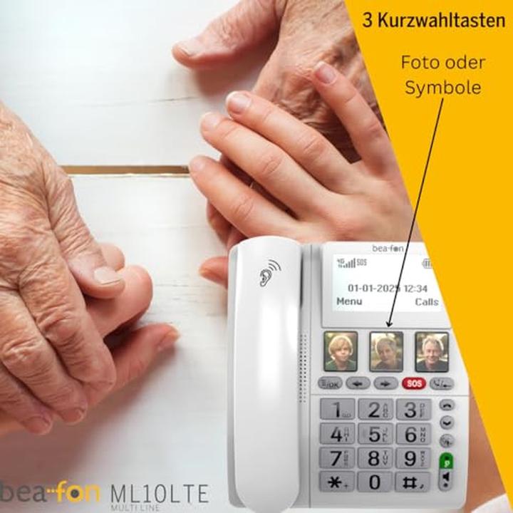 Immagine prodotto Bea-Fon Telefono fisso ML10 LTE 4G con funzione SOS/trasmettitore di chiamate di emergenza