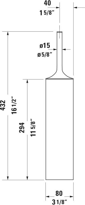 Productafbeelding Duravit Borstelset Starck T vloerstaand zwart mat