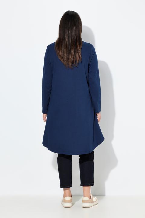 Produktbild Ulla Popken Longsweater, Volant, Stehkragen, Langarm, Taschen (50, 52)