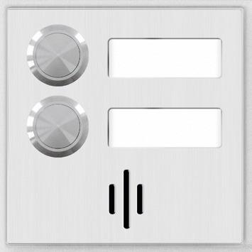 Produktbild Telecom Behnke Behnke 20-3126-BS Modul Mikrofon, 2 Tasten + BF bel. Alu