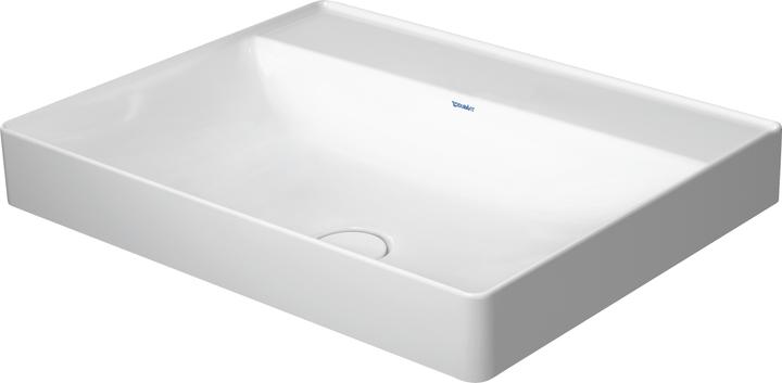 Actual product image Duravit Countertop basin DURASQUARE o ÜL m HLB 600x470mm without tap hole white (470 mm, 600 mm)