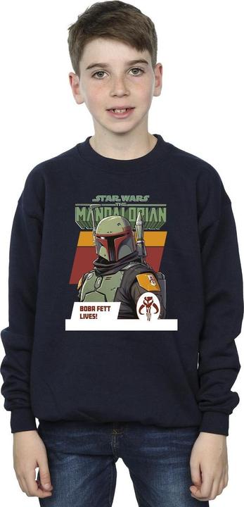 Immagine prodotto Star Wars The Mandalorian Boba Fett Lives Felpa Ragazzi (140, 146)