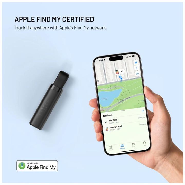 Actual product image Fixed Tag Bleibe mit Find My Support Black (Android, iOS)