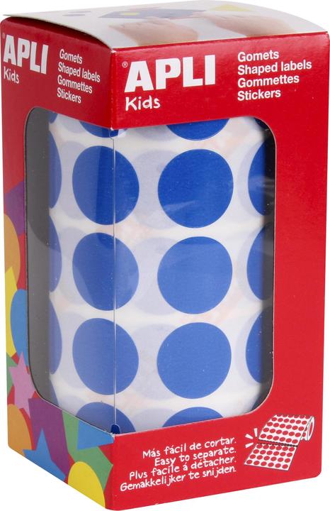 Image du produit Apli Kids sticker Creative "rond", sur rouleau, bleu