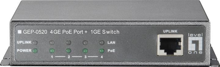 Produktbild LevelOne Level One GEP-0520: 5Port Gb PoE Switch (5 Ports)