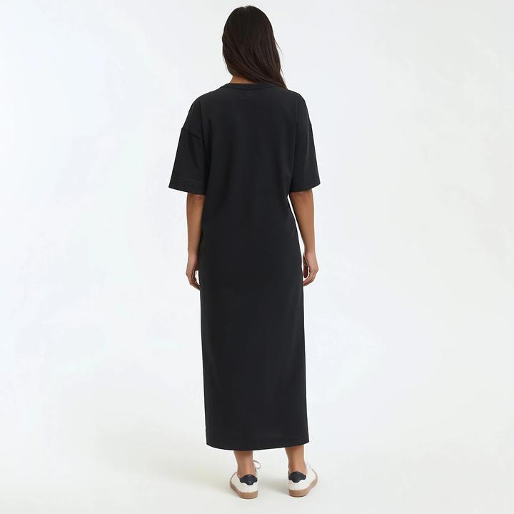 Image du produit La Redoute Collections Longue robe en jersey avec patte de boutonnage sur l'épaule (M)