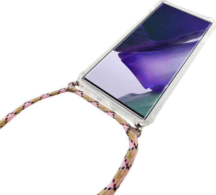 Actual product image König Design Mobile Phone Chain for Samsung Galaxy Note 20 Case with Strap to Hang Around Cord Pink