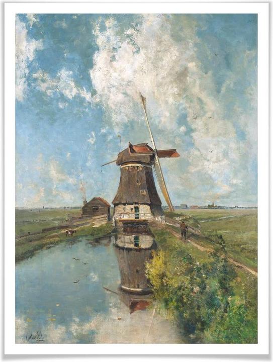 Image du produit Trenddeko Moulin à vent dans un polder (24 x 30 cm)