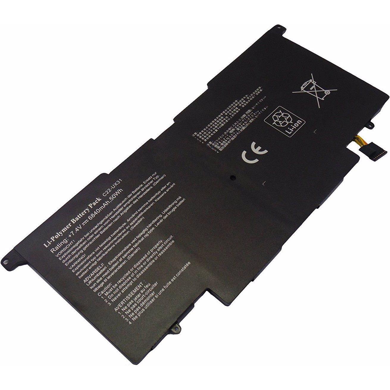 CoreParts MicroBattery MBI2380 - Akku - Akku 6.800 mAh 7,4 V (6 Zellen, 6800 mAh), Notebook Akku, Schwarz