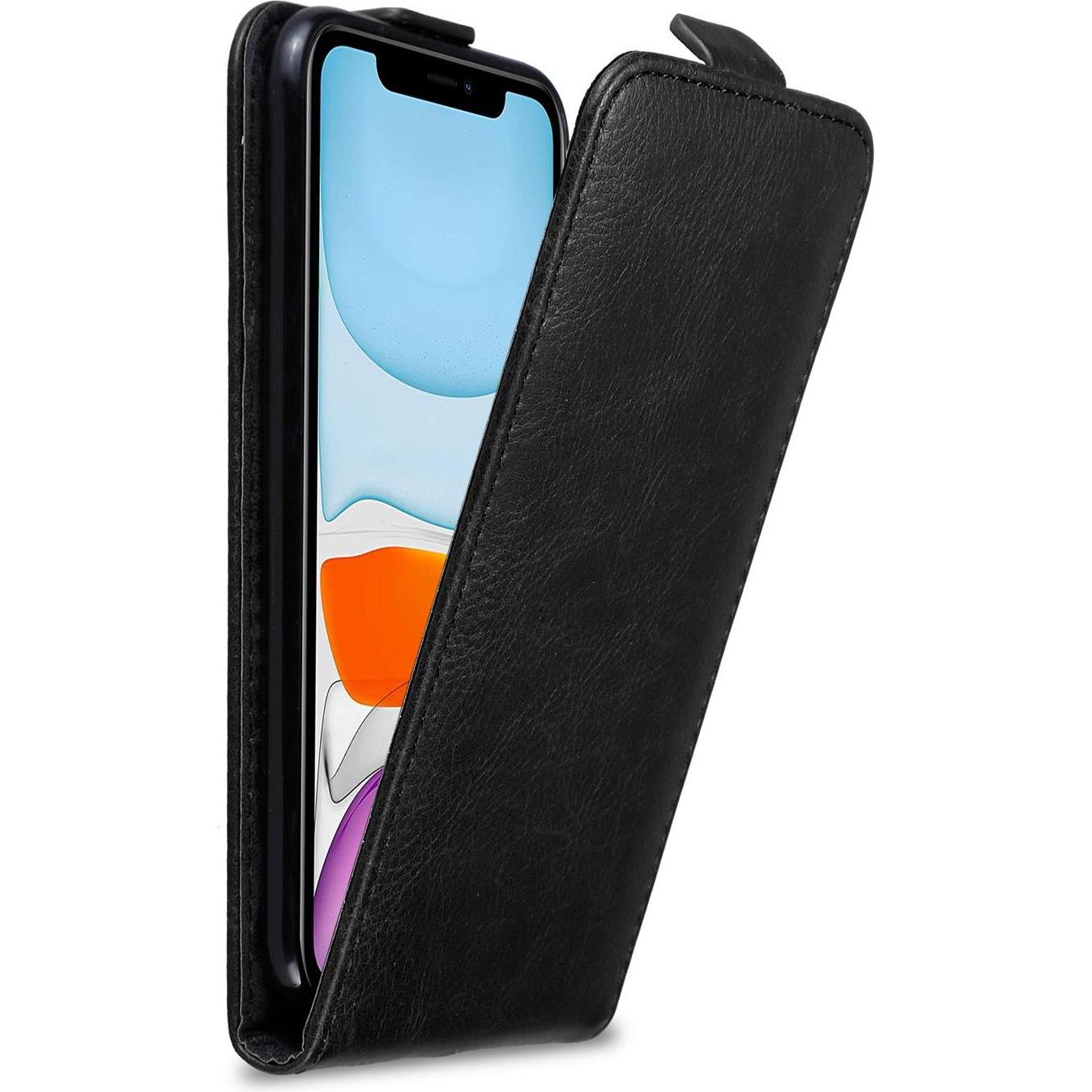 Cadorabo Flip wie Invis Cover (Apple iPhone 11), Smartphone Hülle, Schwarz