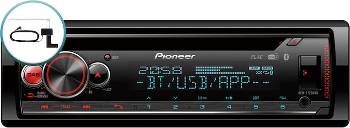 Produktbild Pioneer DEH-S720DAB mit Antenne (Android Auto, Apple Carplay)