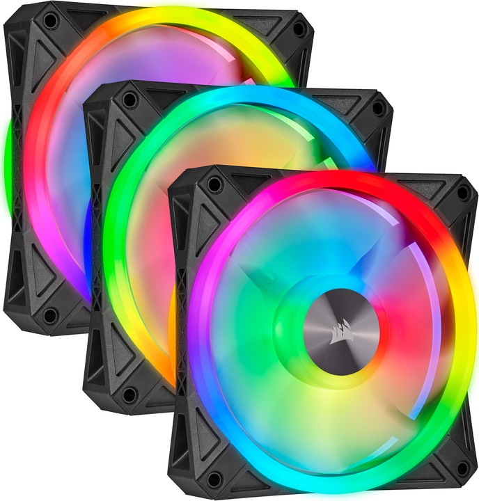 Actual product image Corsair iCUE QL120 RGB (120 mm, 3 x)