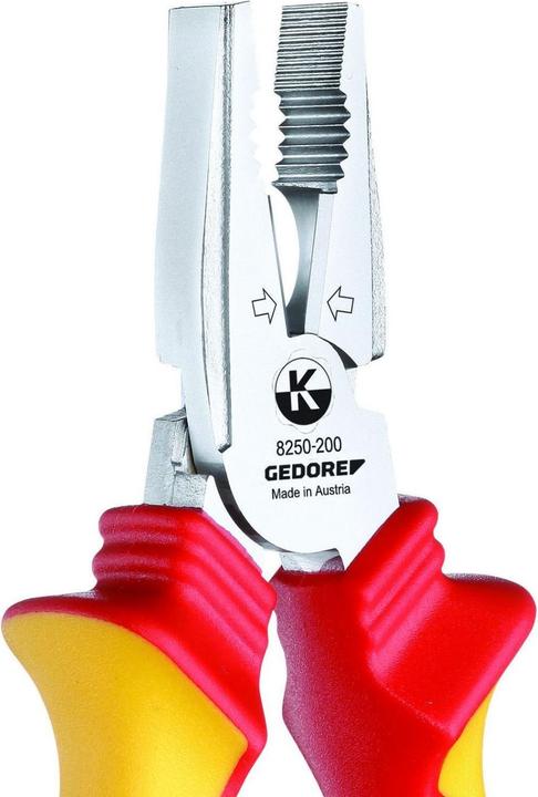 Produktbild Gedore VDE 8250-200 H VDE-Kraft-Kombinationszange mit Hüllenisolierung 200 mm (200 mm)