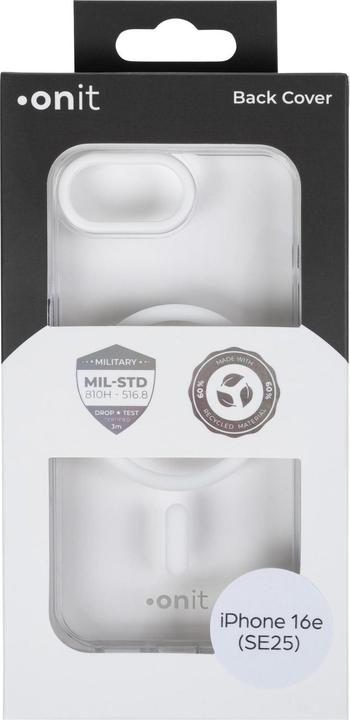 Produktbild Onit Back Cover Armorix iPhone 16e Weiss transparent (Apple iPhone 16e)