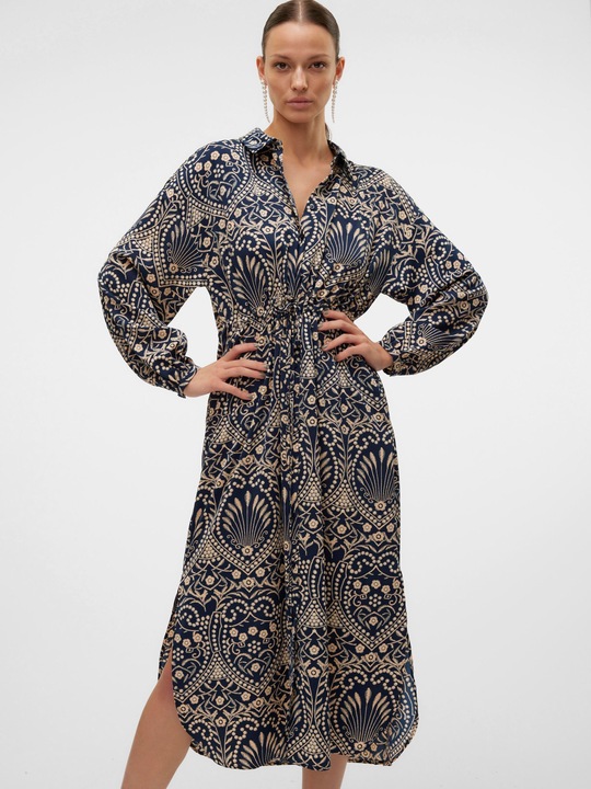 Immagine prodotto Vero Moda VMVILJA Midikleid Hemdblusenkleid (XS)